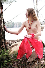 Pretty snow girl Pretty snow girl