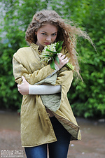 Curly girlfriend in bed Curly girlfriend in bed