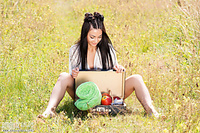 Cute naked outdoors Cute naked outdoors