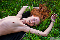 Hotty posing outdoors Hotty posing outdoors