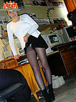 Slender coed stripping Slender coed stripping