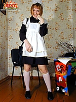 Russian schoolgirl teasing Russian schoolgirl teasing