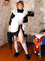 Russian schoolgirl teasing Russian schoolgirl teasing