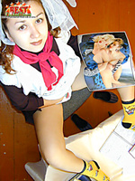 Horny russian school-girl Horny russian school-girl