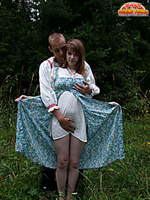Russian girl fucking outdoors Russian girl fucking outdoors