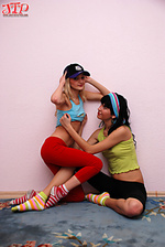 Lovely teen lesbians Lovely teen lesbians