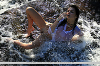 An erotic sight of the alluring jenya d, wet and sexy as the water gush all over her gorgeous, luscious body.