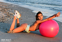 Amazing brunette naked