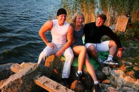 Outdoor teen threesome Outdoor teen threesome