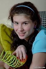 This cute girl doesn't mind to get her warm holes drilled This cute girl doesn't mind to get her warm holes drilled