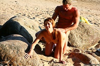 Teen fucked on rock Teen fucked on rock