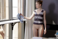 Sexy teenage body responds to the masseur's tender strokings Sexy teenage body responds to the masseur's tender strokings